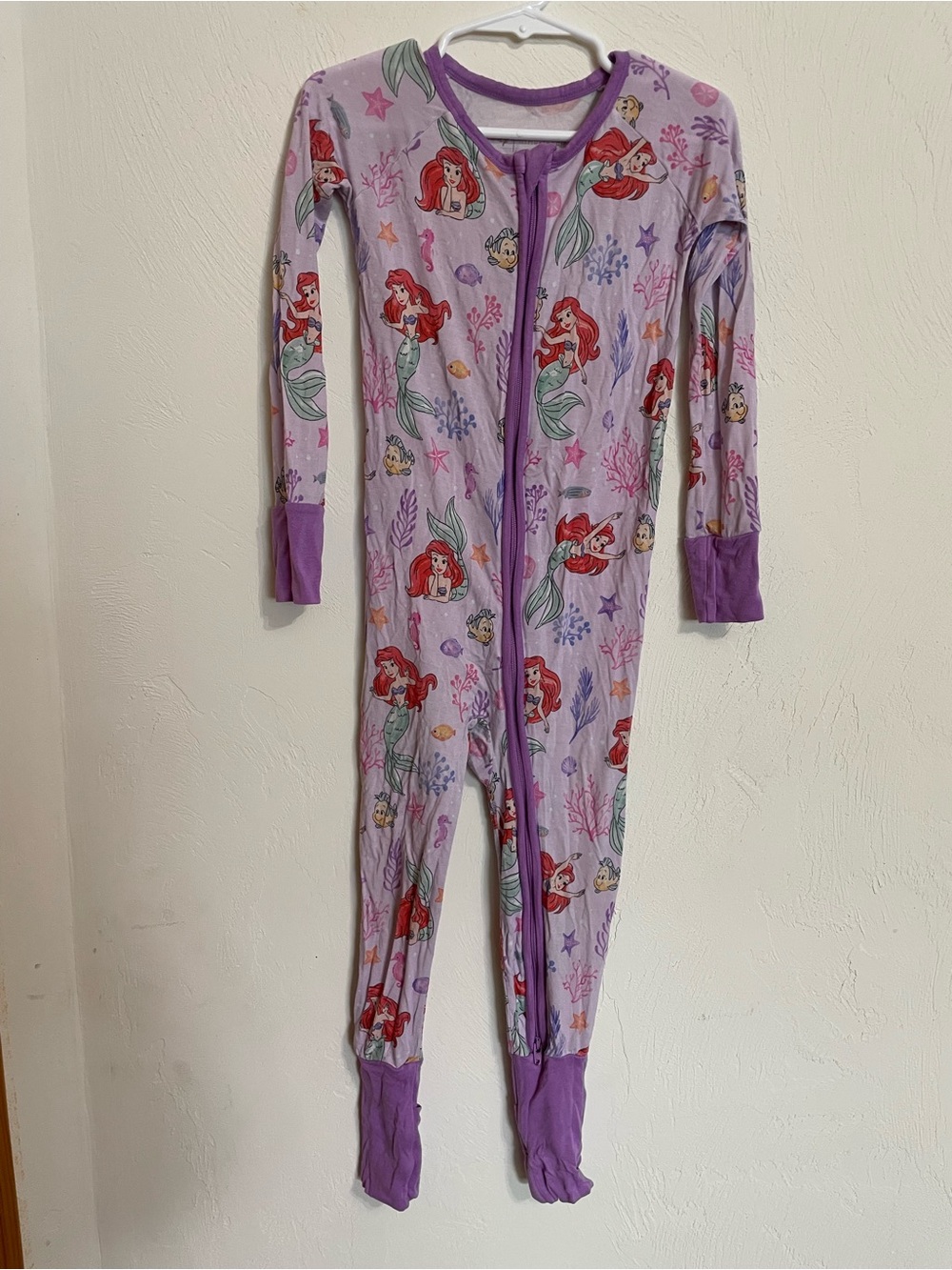 Little Sleepies Ariel zippered footie 3T